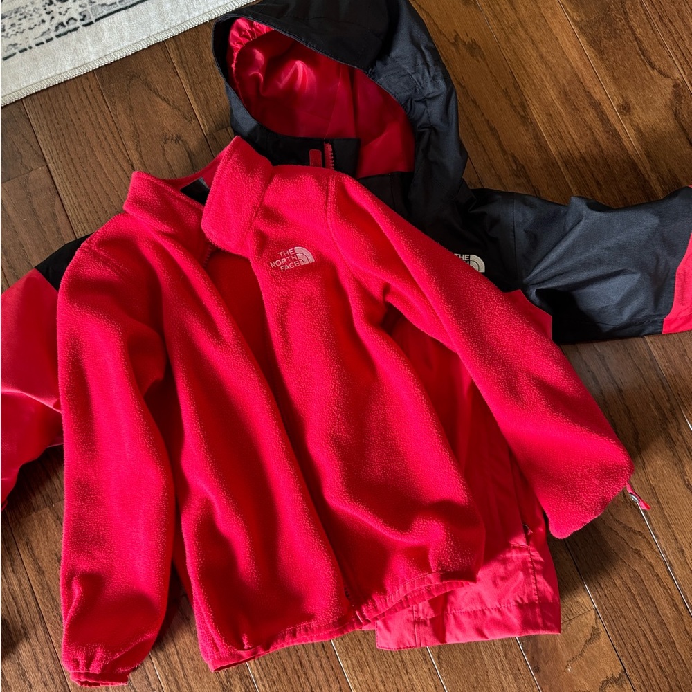 The North Face fleece insert winter coat 5t